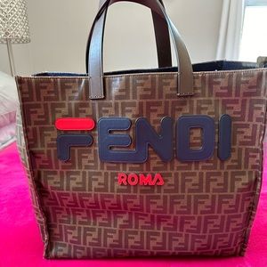 100% authentic Fendi Mania x Fila Tote